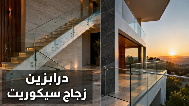 درابزين زجاج سيكوريت